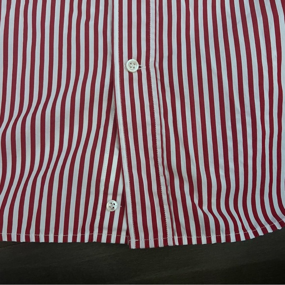 Paul & Shark South Sea Yacht Club button down classic red white stripe 43  (XL) - Picture 6 of 11